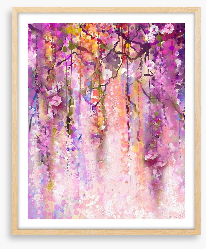 Cascading wisteria