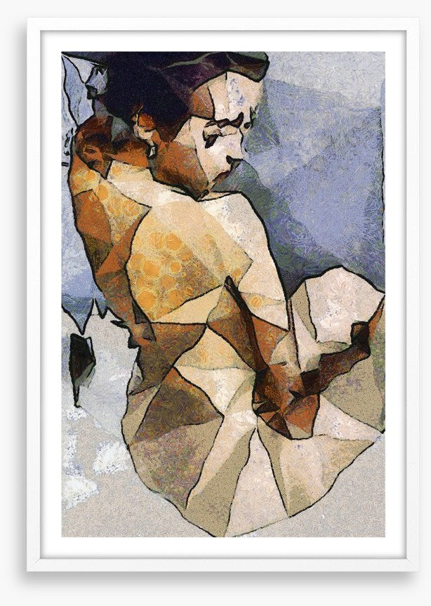 The seated woman