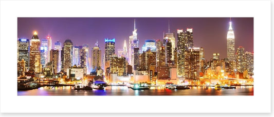 Twinkling Manhattan skyline