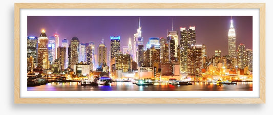 Twinkling Manhattan skyline