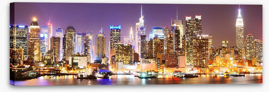 Twinkling Manhattan skyline