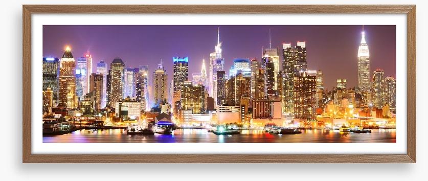 Twinkling Manhattan skyline