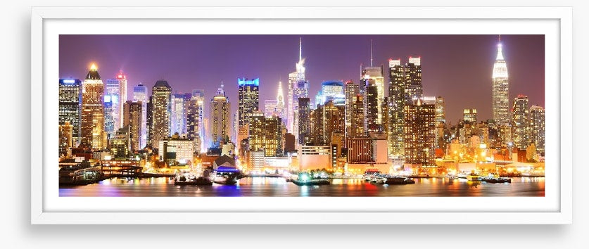 Twinkling Manhattan skyline