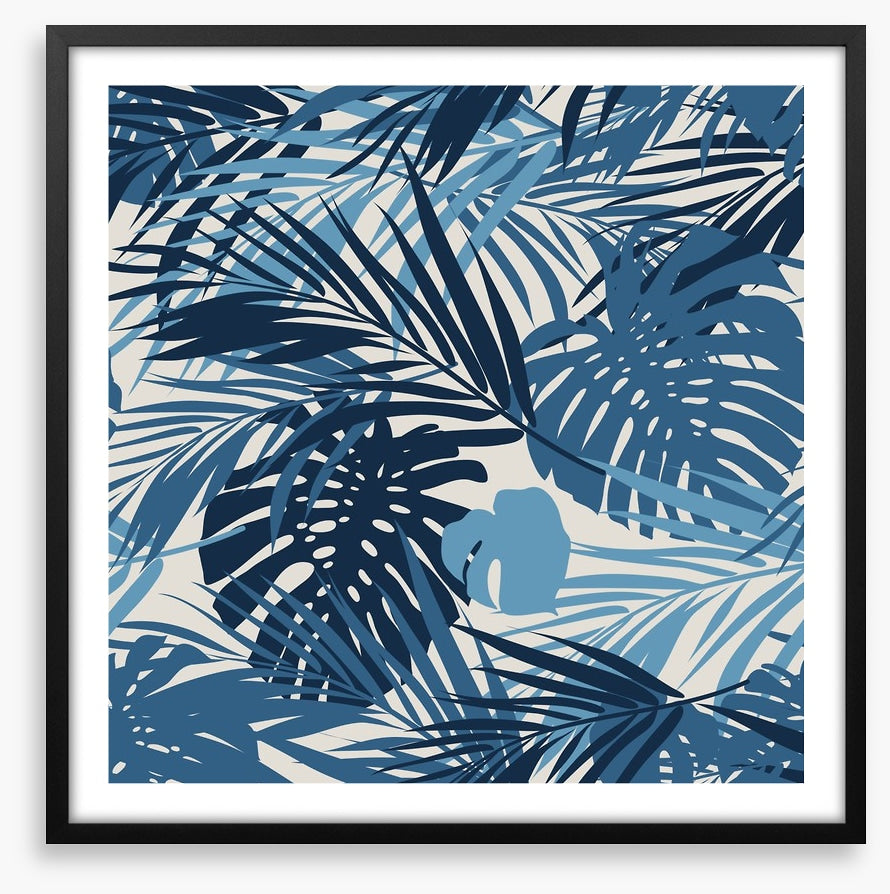 Retro jungle leaves