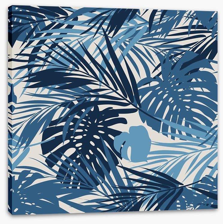 Retro jungle leaves