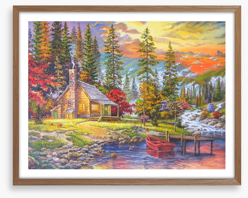 By the Autumn lake