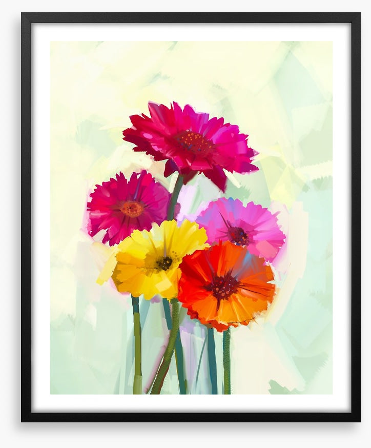 Bright happy gerbera