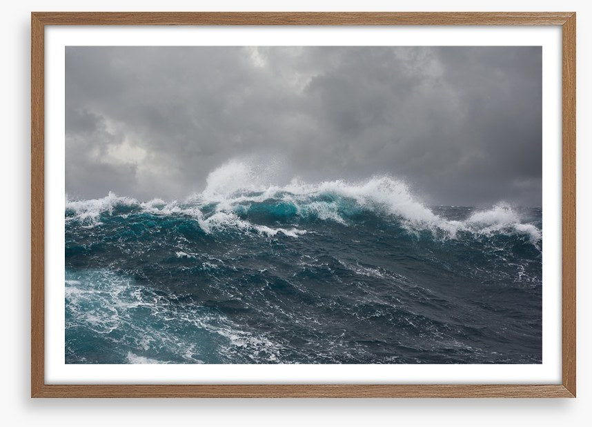 Storm spray seascape