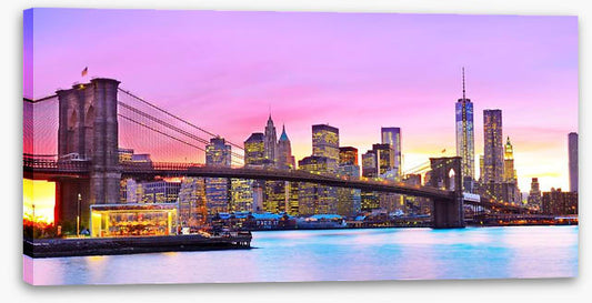 Manhattan twilight panorama