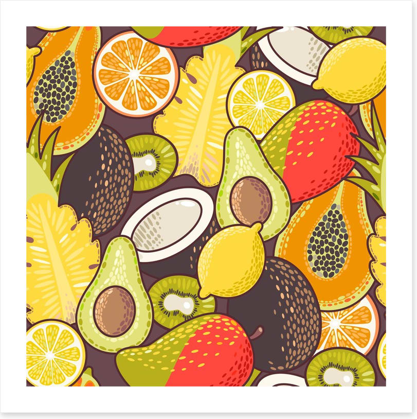 Retro fruits
