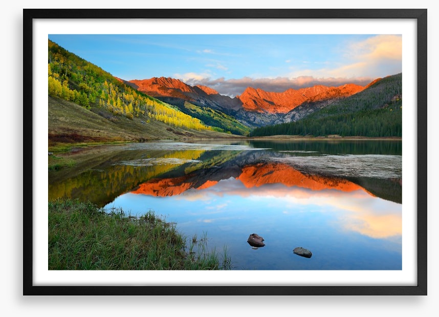 Red rock reflections
