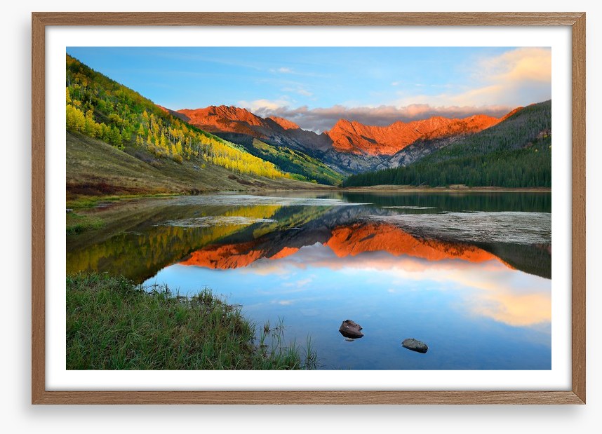 Red rock reflections