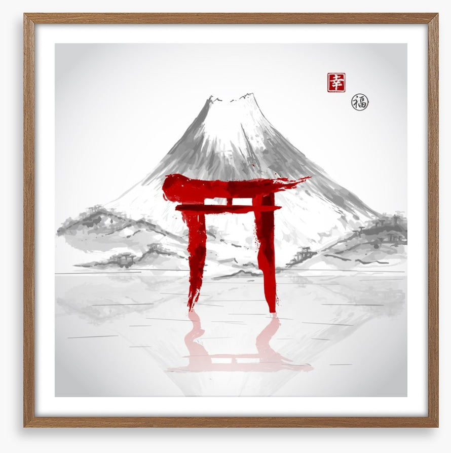 Torii gate mountain