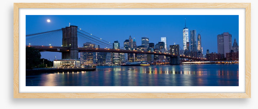 Manhattan moon panorama
