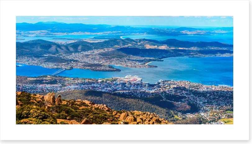 Hobart on the horizon