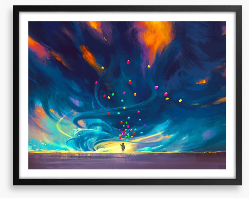 Balloons in the storm