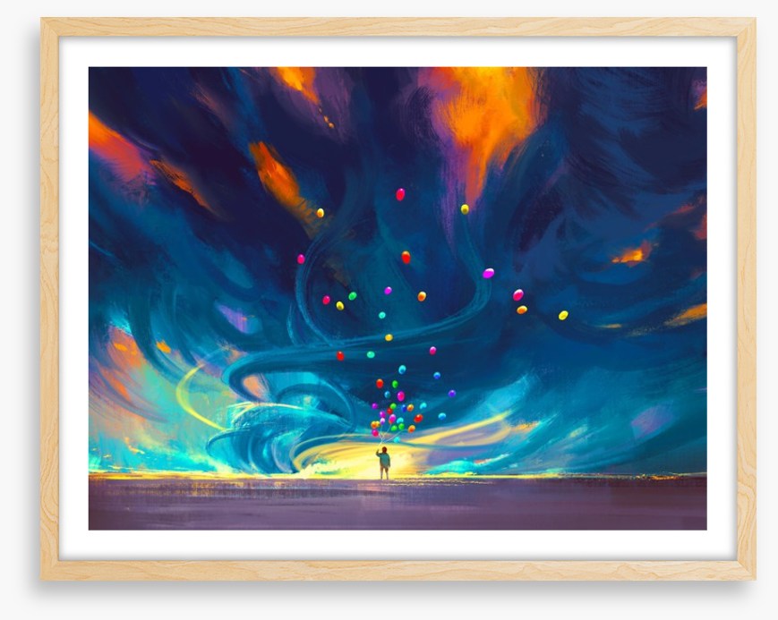 Balloons in the storm