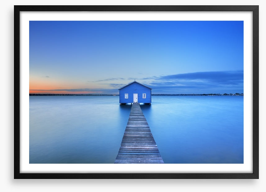 Sunrise at Matilda Bay boathouse