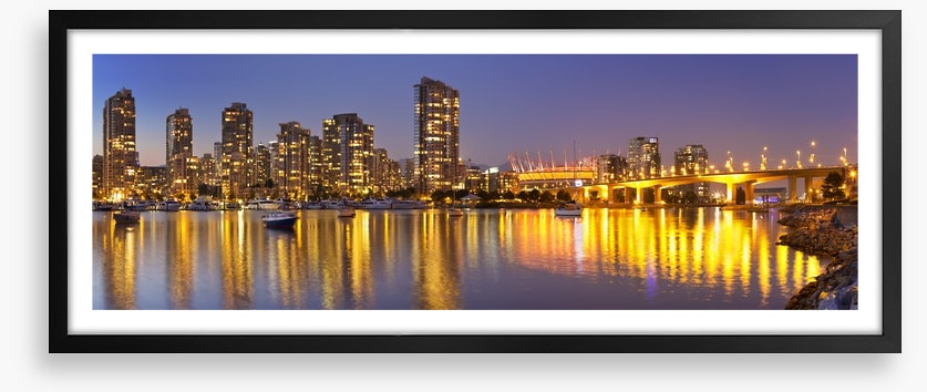 Vancouver skyline reflections