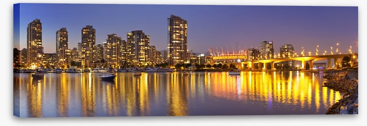 Vancouver skyline reflections