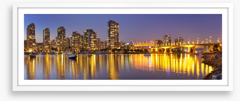 Vancouver skyline reflections