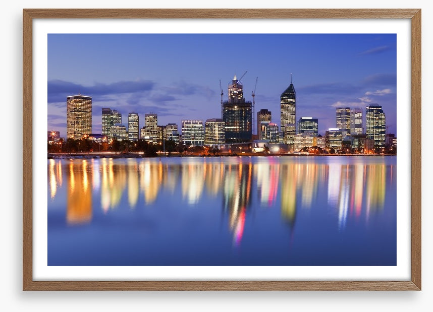 Perth skyline reflections