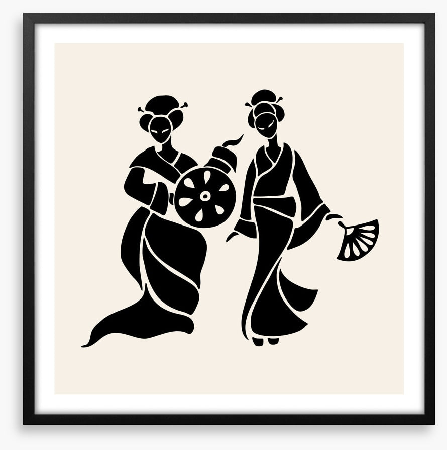 Fan dance duo