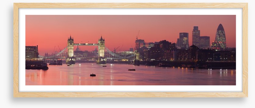 London skyline sunset