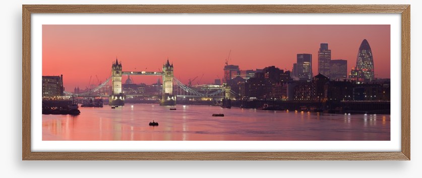 London skyline sunset