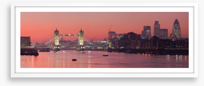 London skyline sunset