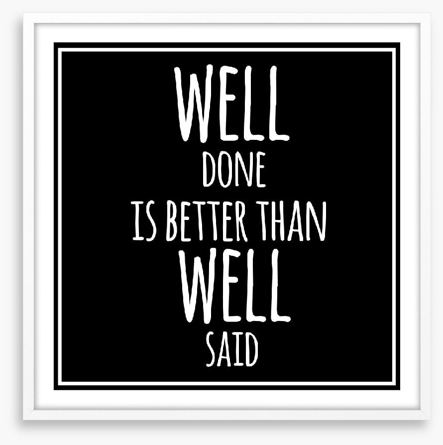 Well done