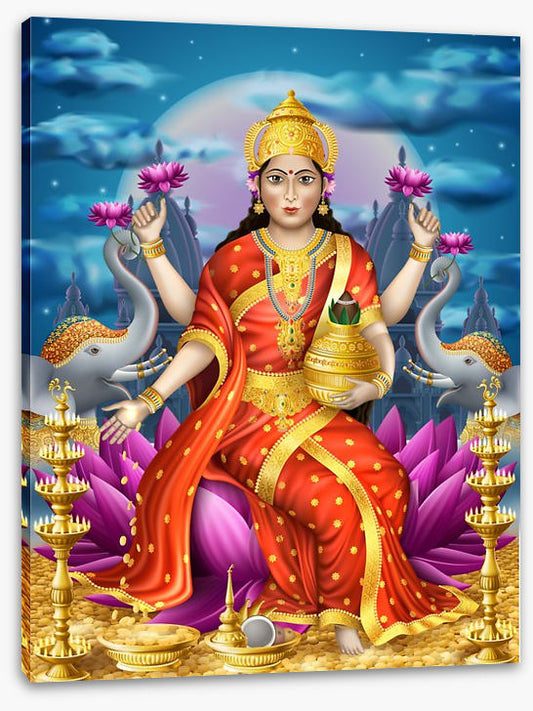 Golden goddess Lakshmi