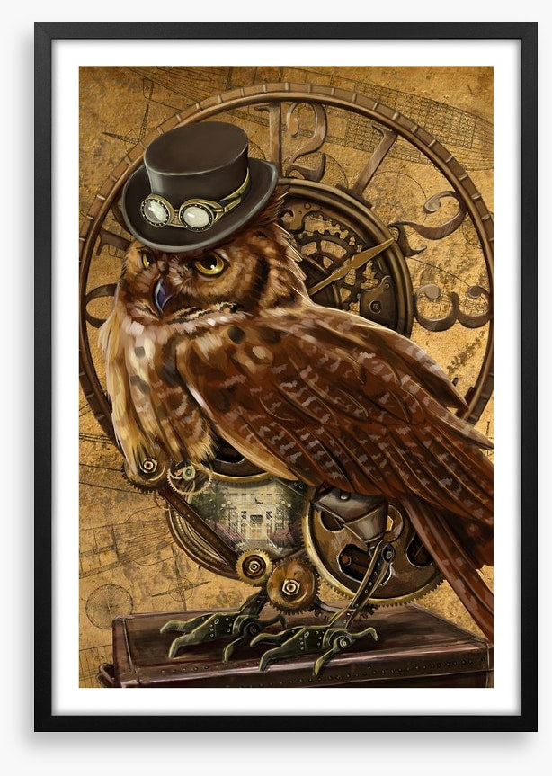 Steampunk owl