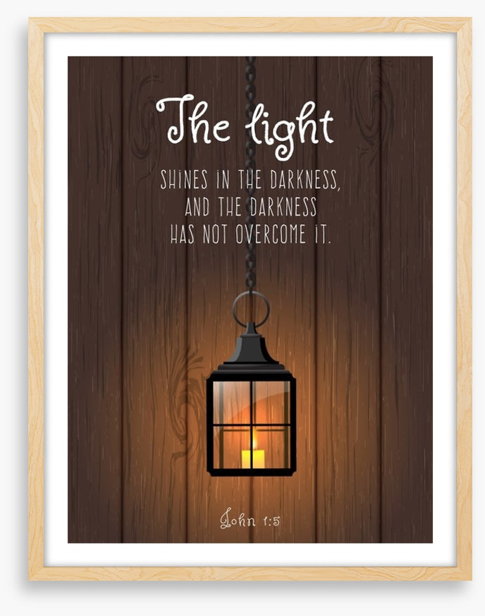 The light shines