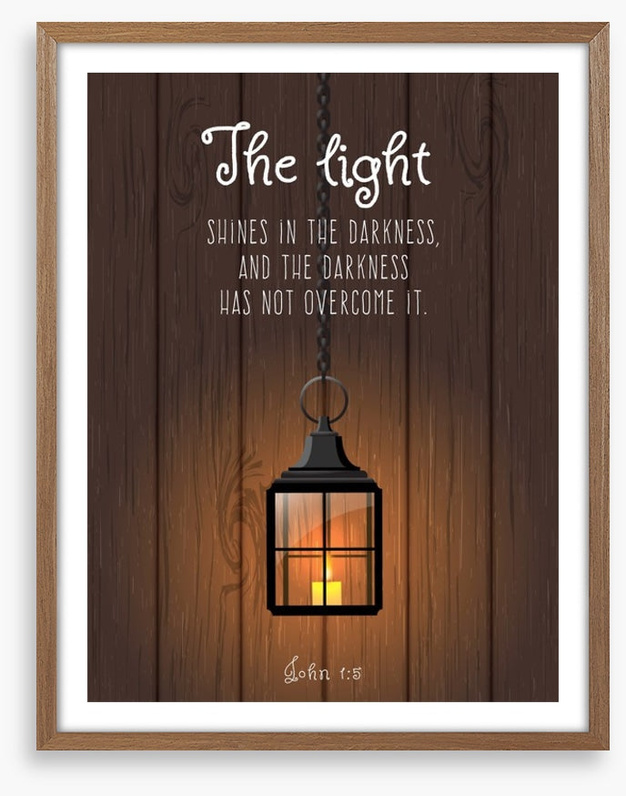 The light shines