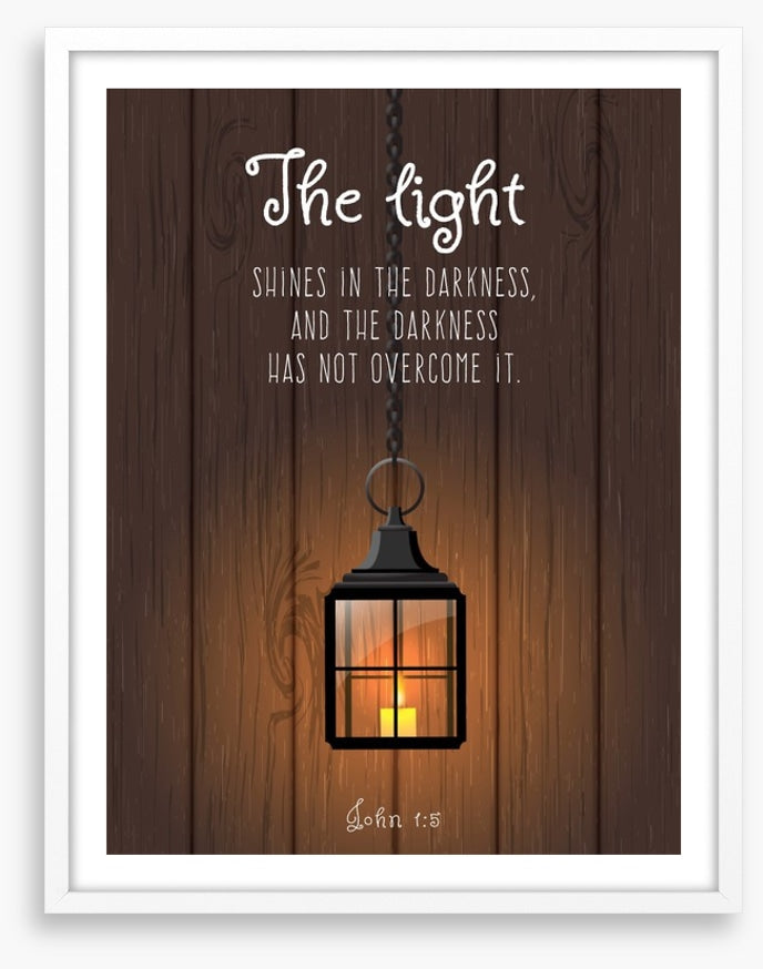 The light shines