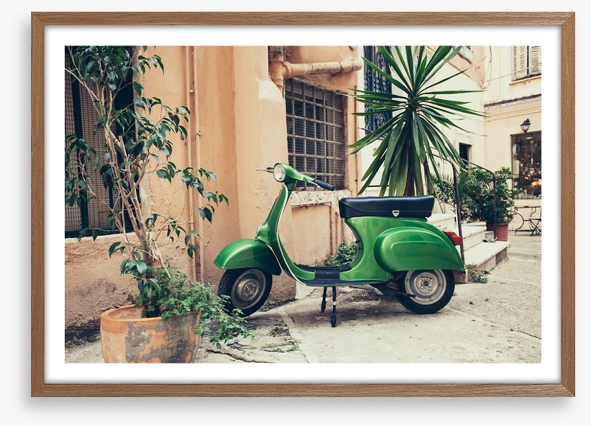 Vespa in the village