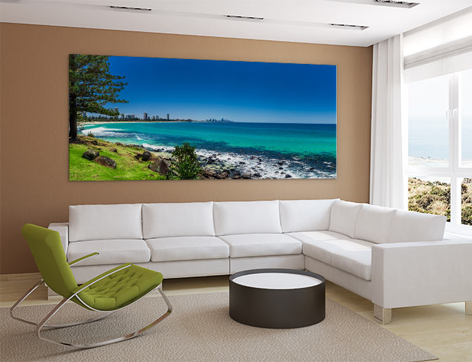 Gold Coast beach panorama