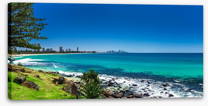 Gold Coast beach panorama