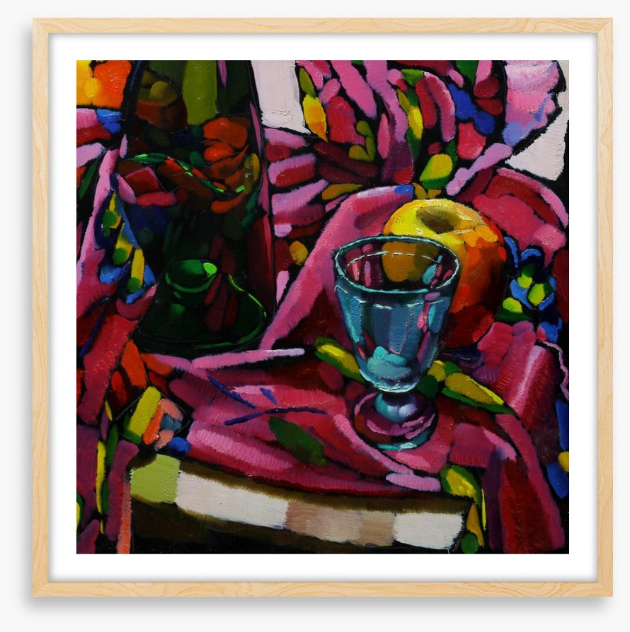 The blue glass