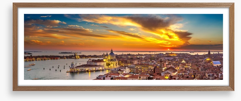 Sunset over the basilica