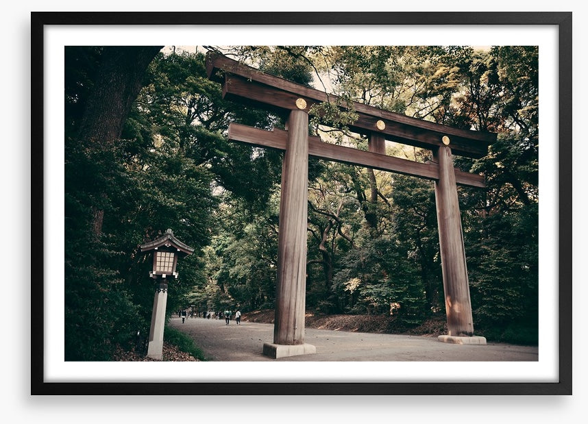Below the Meiji gate