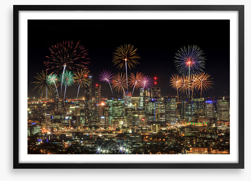 Fireworks over Brisbane