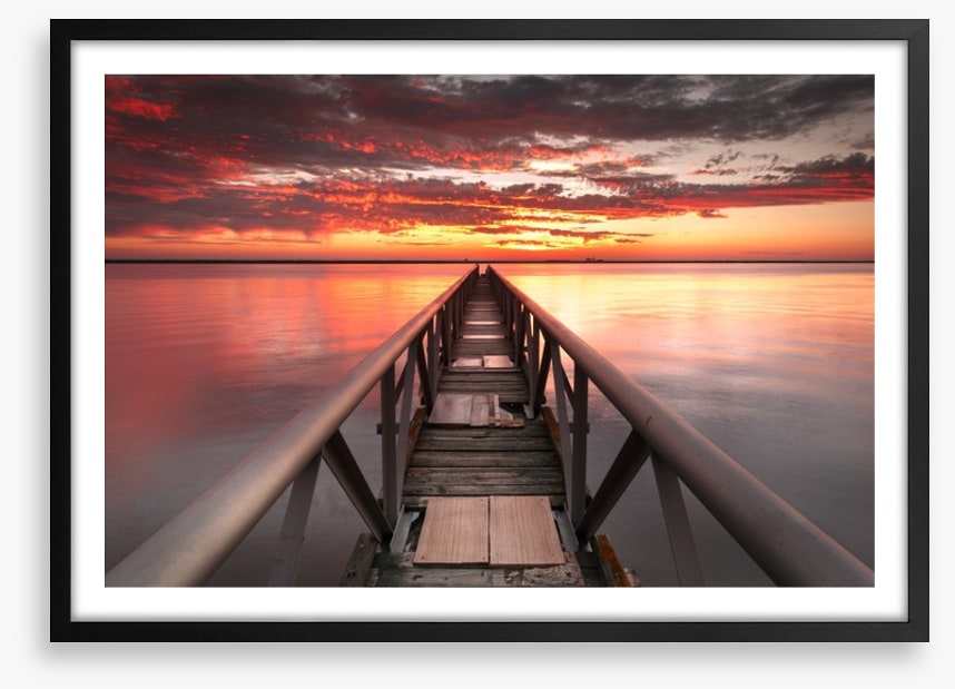 Pier into the sunset