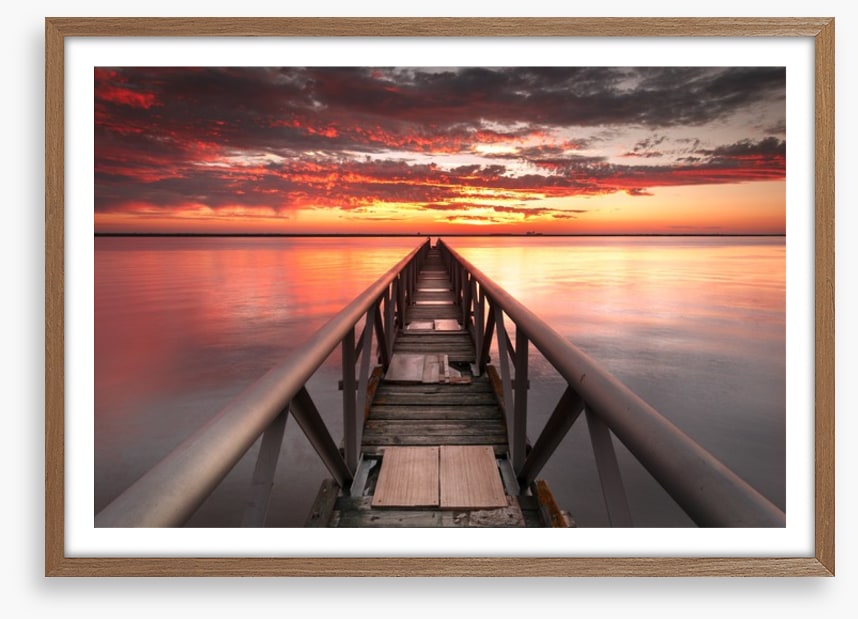 Pier into the sunset
