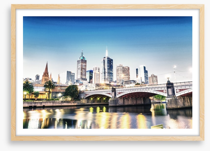 Dusk across the Yarra