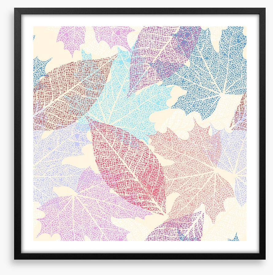 Pastel leaves
