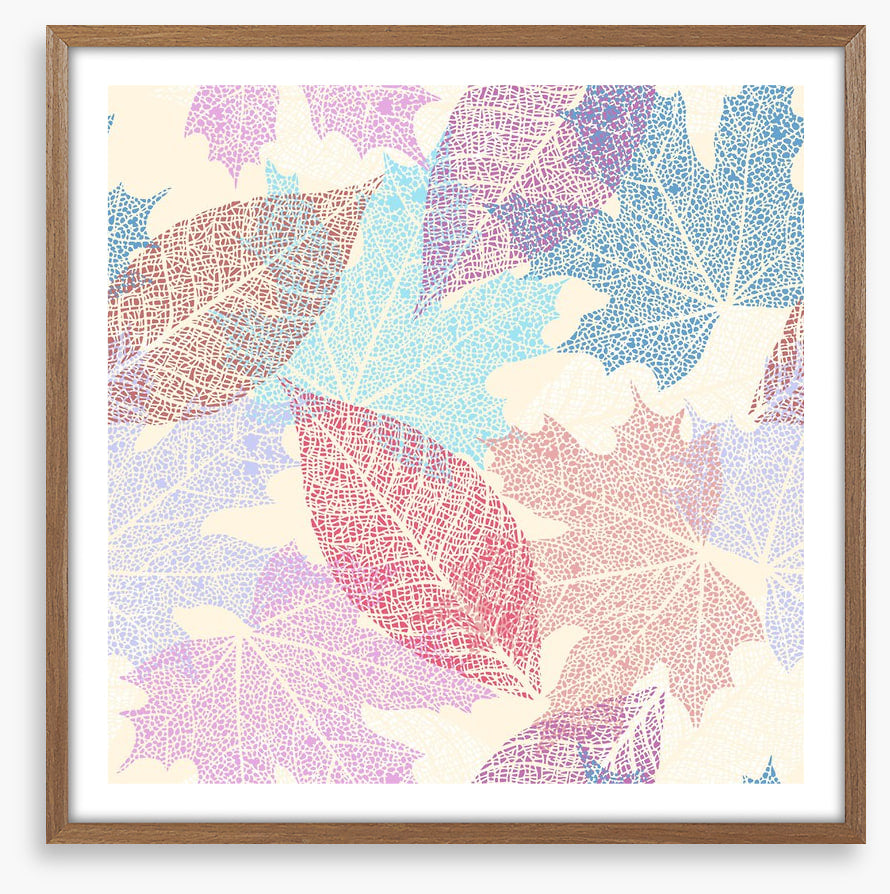 Pastel leaves