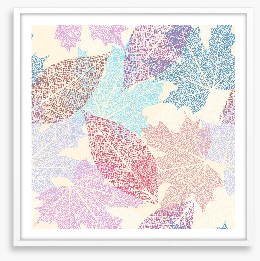 Pastel leaves
