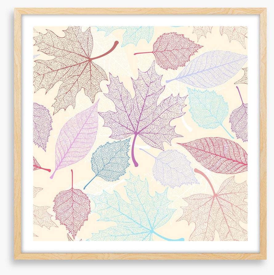 Pastel leaves II